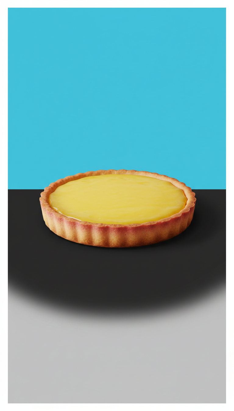 Trompe-l'œil Lemon Tart Sculpture