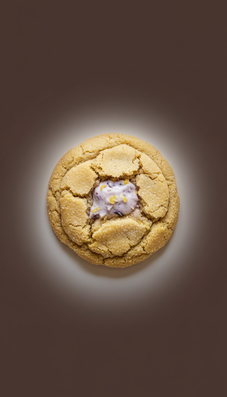 Lavender lemon stuffed cookie